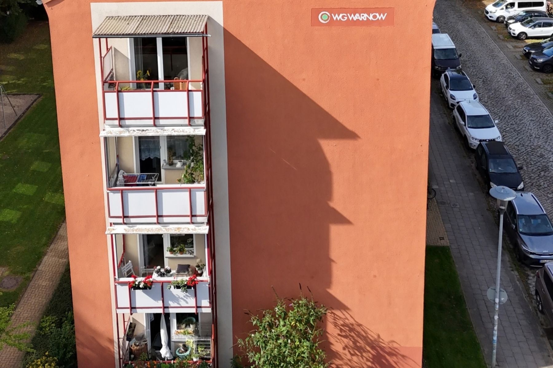 Haus mit Balkon