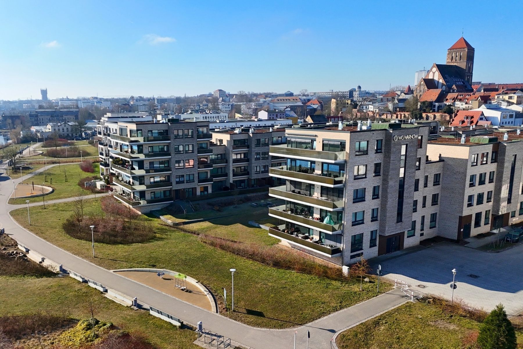 Haus mit Balkon