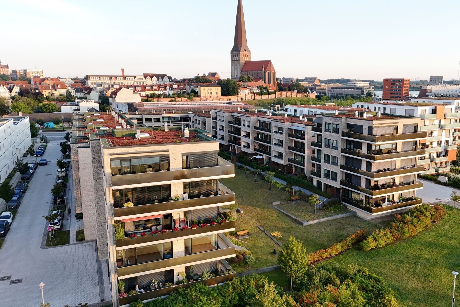 Haus mit Balkon