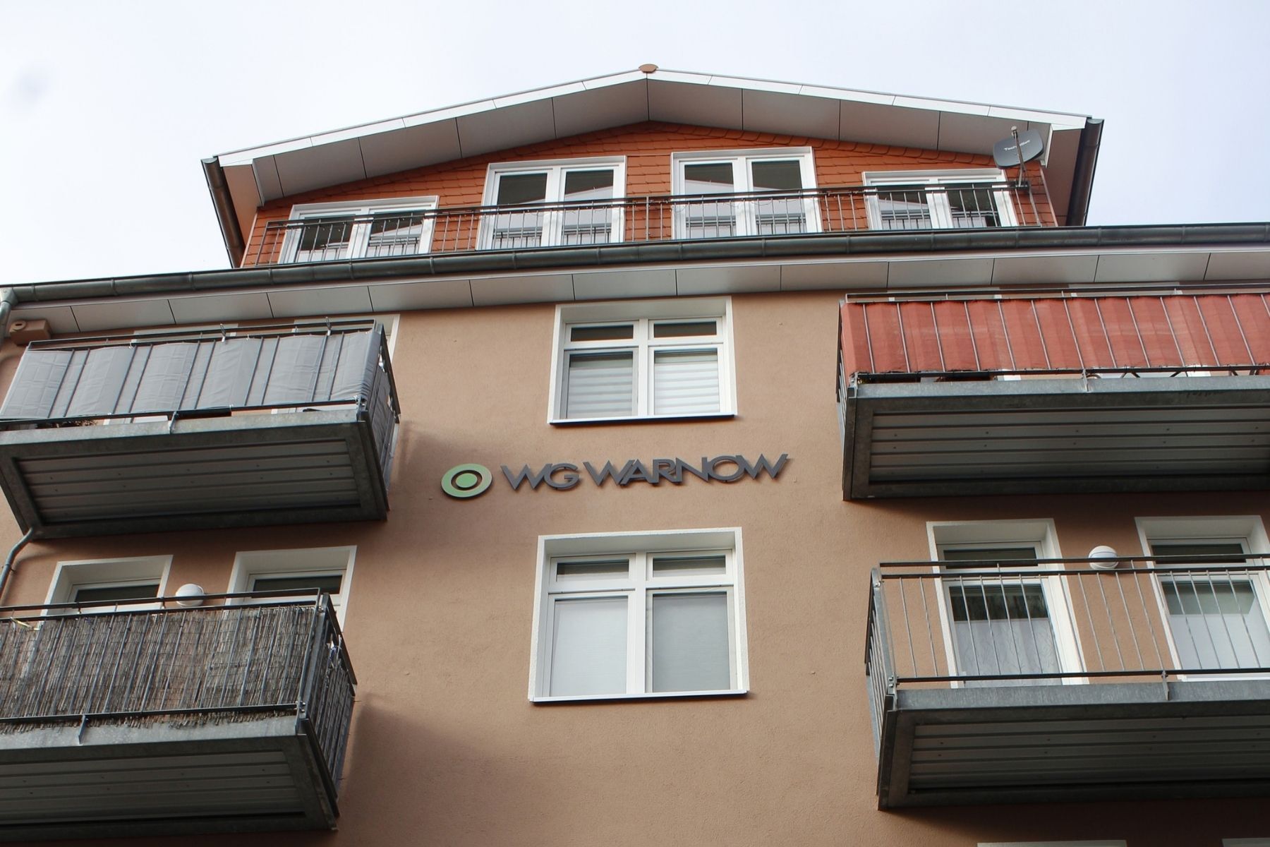 Haus mit Balkon