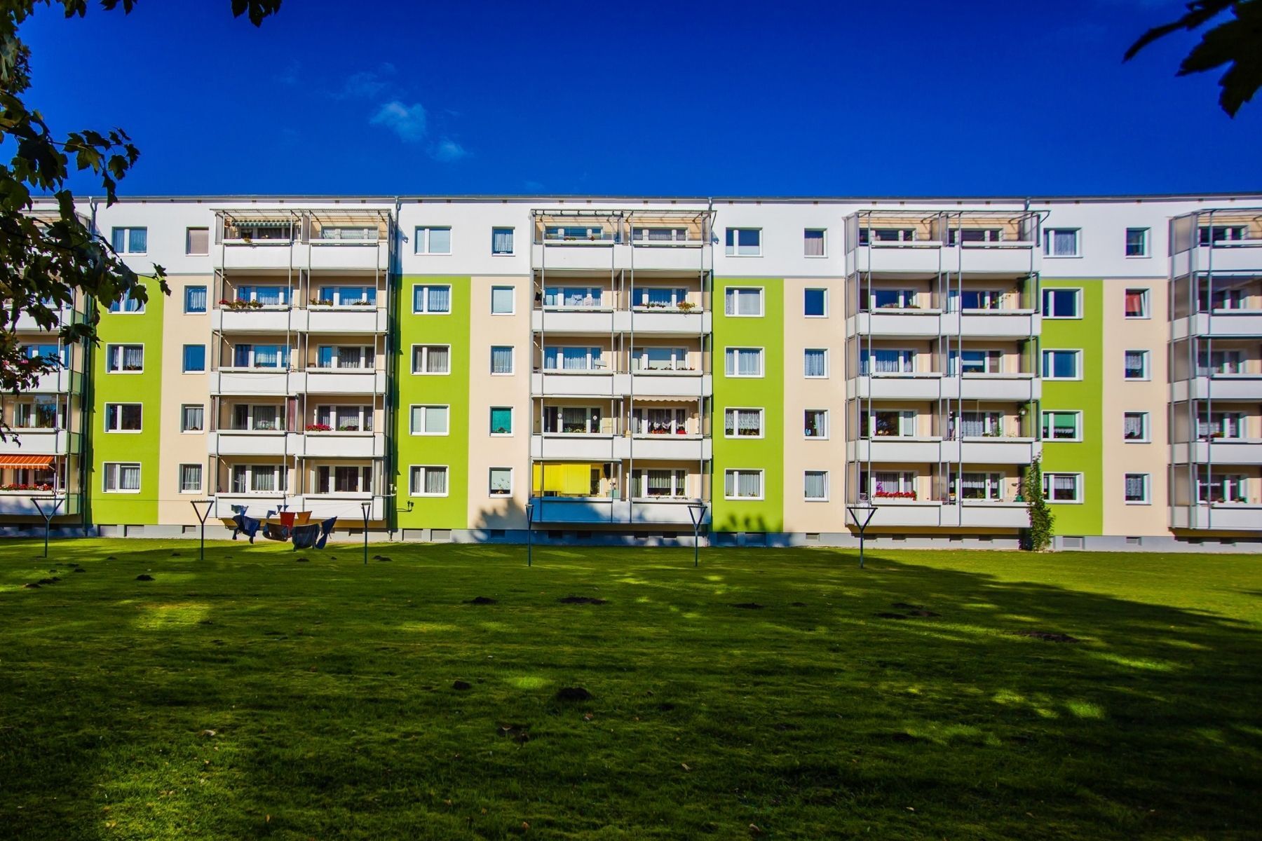 Haus mit Balkon