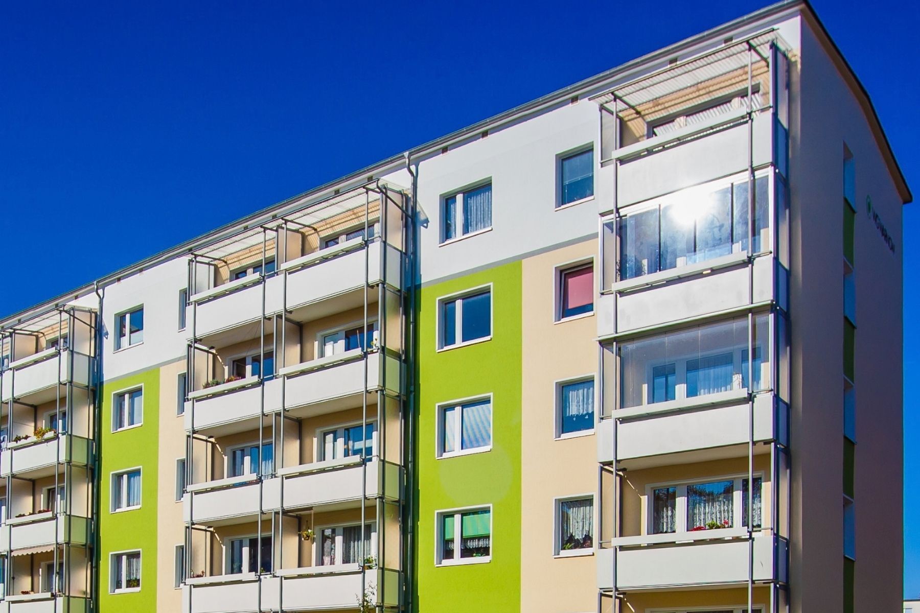 Haus mit Balkon