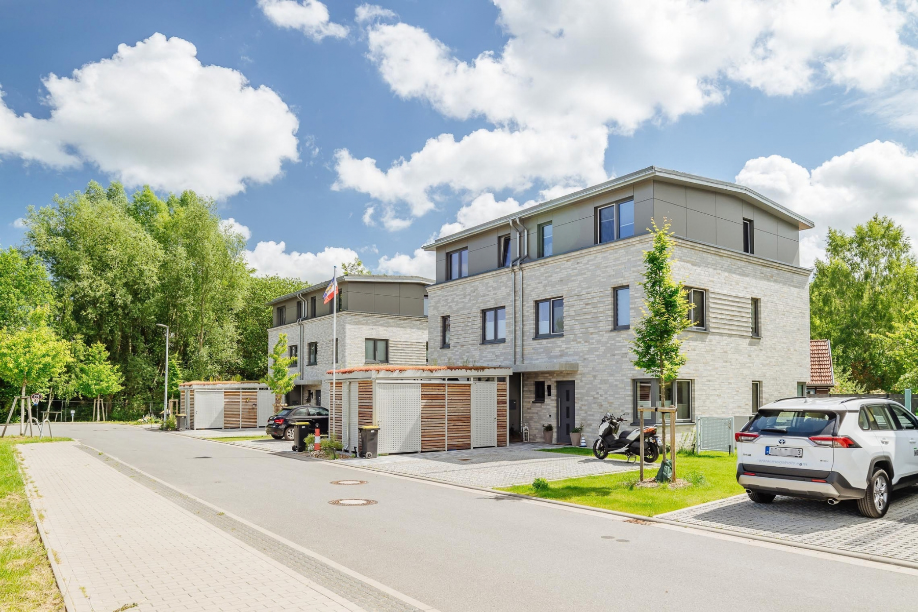 Haus mit Hauseingang