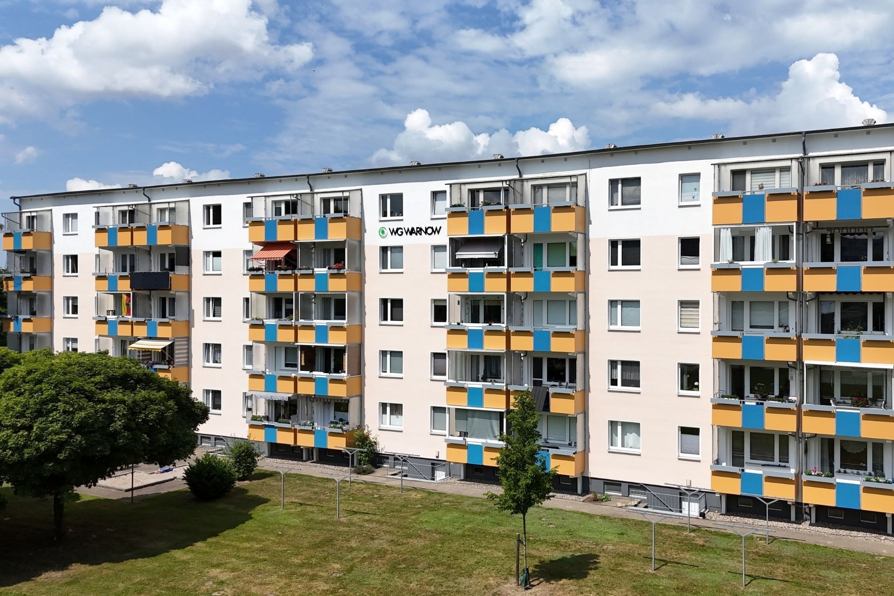 Haus mit Balkon