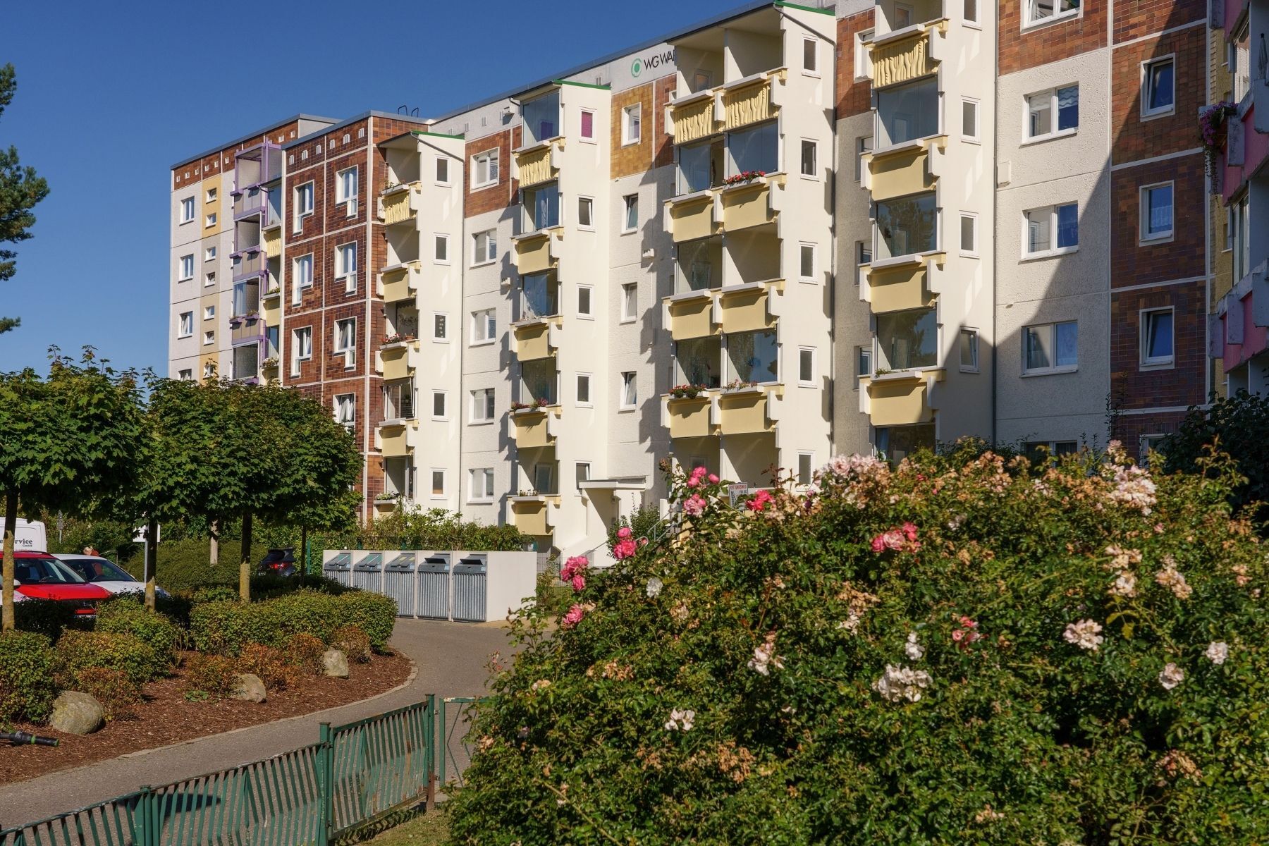Haus mit Balkon