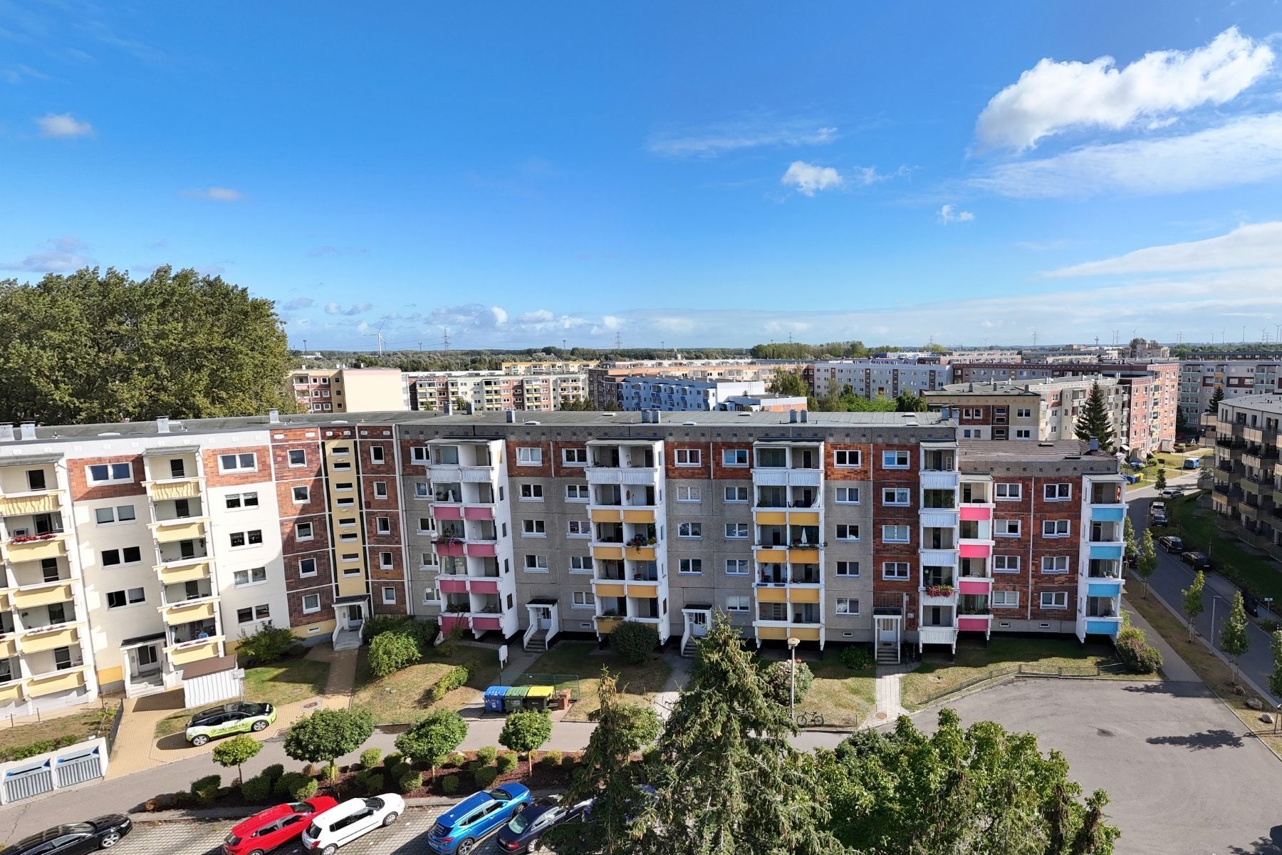 Haus mit Balkon