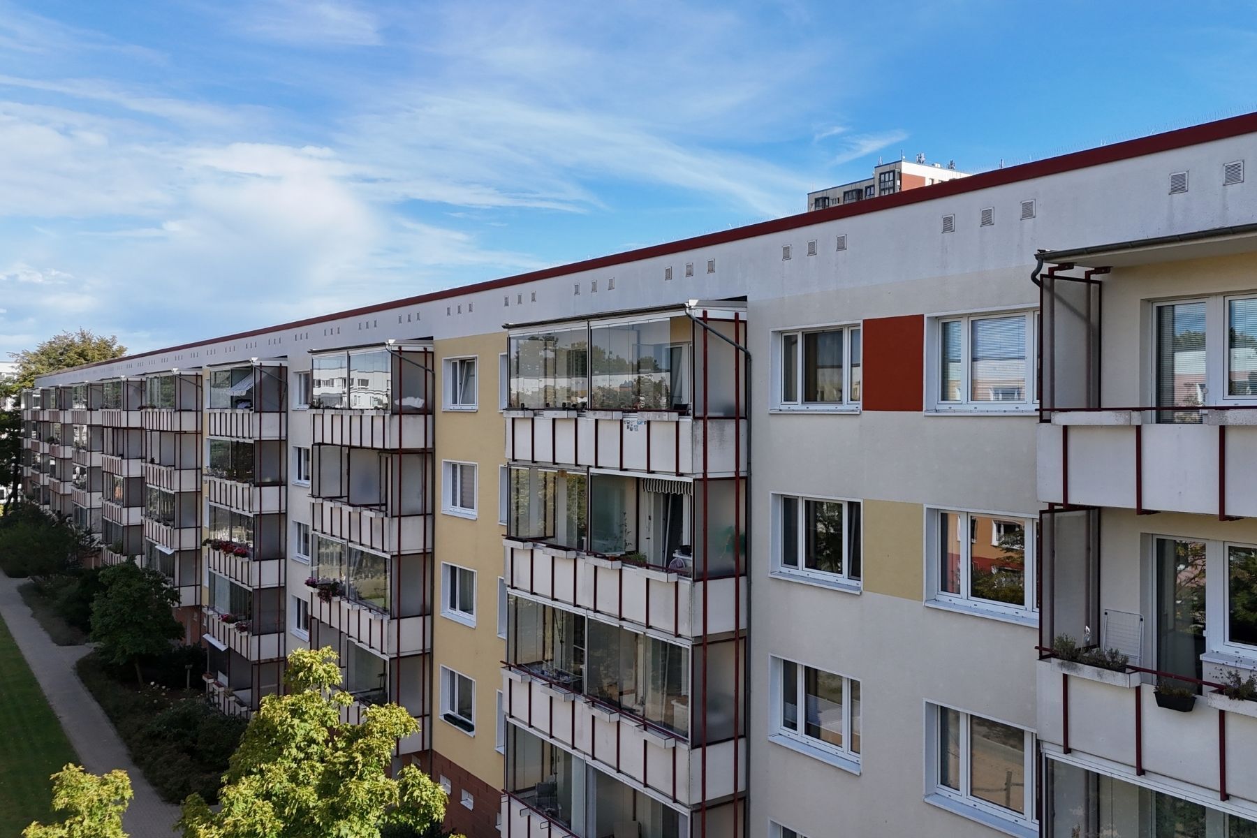 Haus mit Balkon