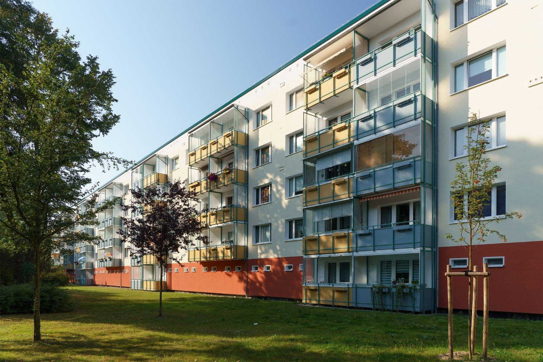 Haus mit Balkon