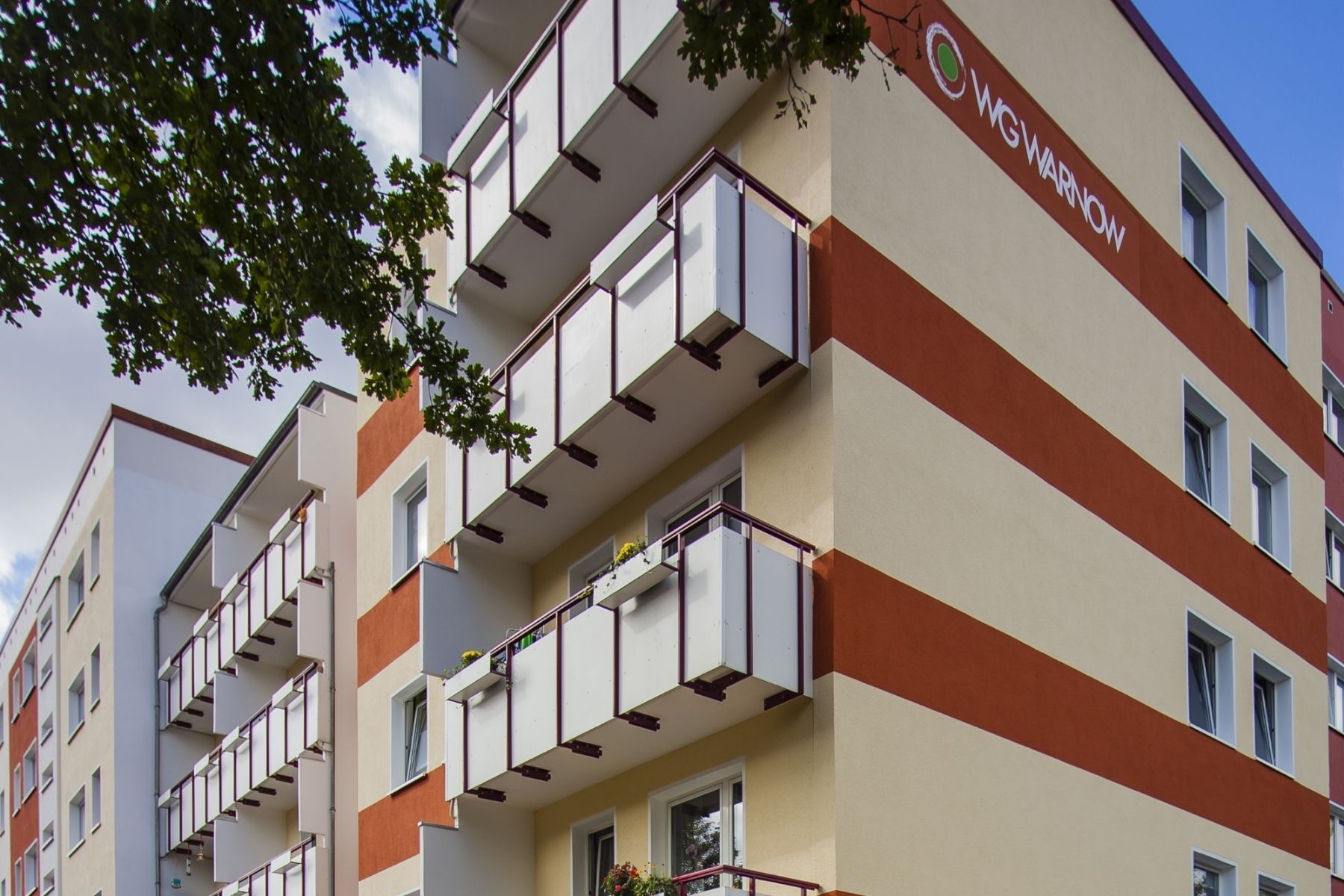 Haus mit Balkon